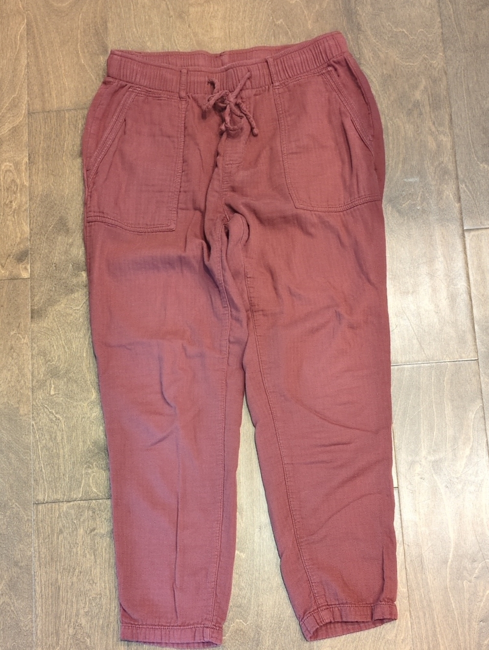 Old Navy Women's Rust Red Elastic Waist Pants Size Small